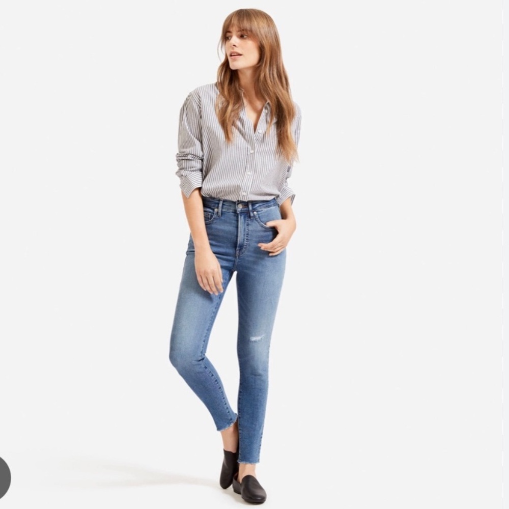 Everlane The High Rise Skinny Ankle Jean